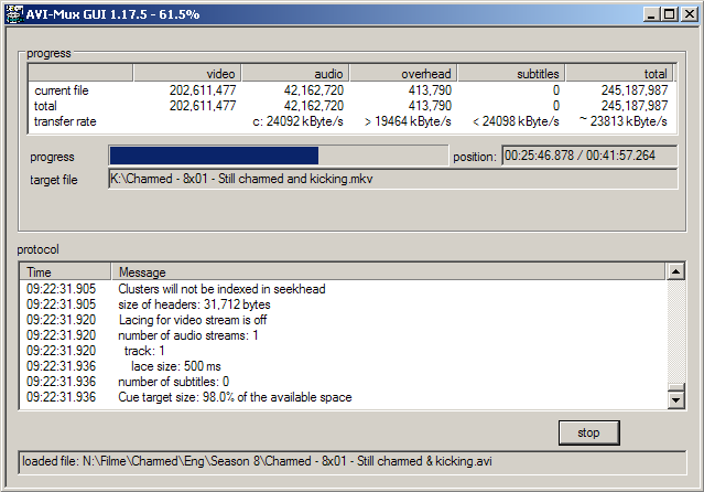 Windows 8 AVIMux GUI full